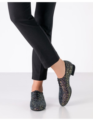 Werner Kern Abigail Brocade galaxy – Chaussure de danse plate scintillante | Fame La Maison de la Danse