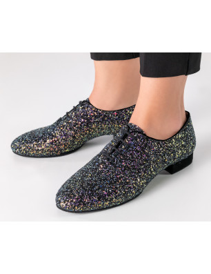 Werner Kern Abigail Brocade galaxy – Chaussure de danse plate scintillante | Fame La Maison de la Danse