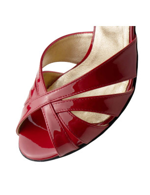 Werner Kern Adora – Chaussures de danse vernis rouge 8 cm | Fame La Maison de la Danse