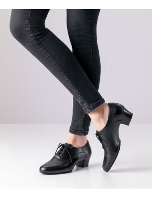 Werner Kern Runa – Chaussure de danse brocart noir 3,5 cm | Fame La Maison de la Danse