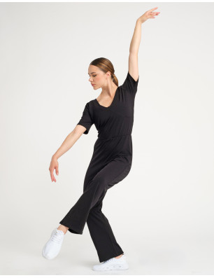 Temps Danse CHIBA – Combinaison cache‑cœur coton modal | Fame La Maison de La Danse