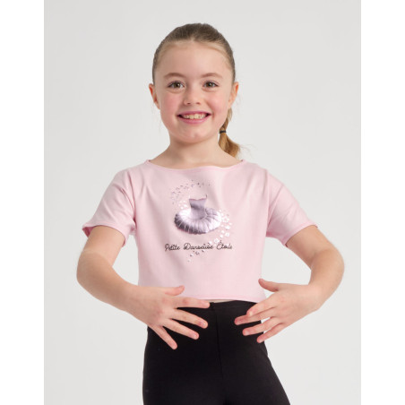T-Shirt Danse Fille - AGILE JR STARS TEMPS DANSE - FAME LA MAISON DE LA DANSE