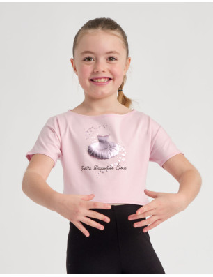 T-Shirt Danse Fille - AGILE JR STARS TEMPS DANSE - FAME LA MAISON DE LA DANSE