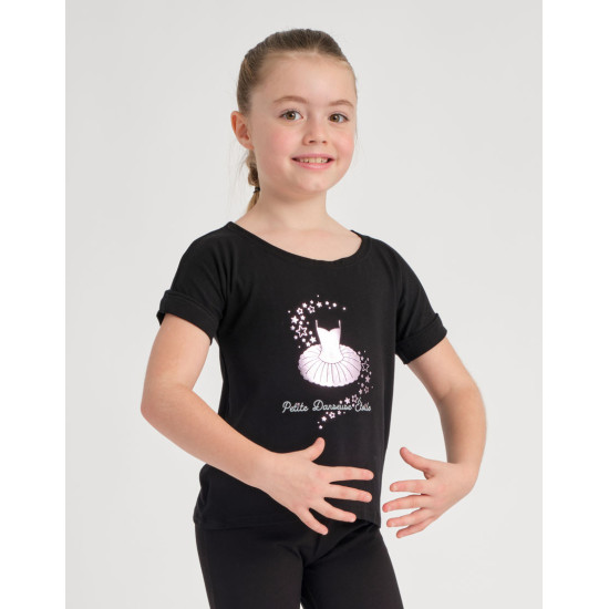 T-Shirt Danse Fille - ALBANY JR STARS TEMPS DANSE - FAME LA MAISON DE LA DANSE