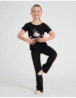 T-Shirt Danse Fille - ALBANY JR STARS TEMPS DANSE - FAME LA MAISON DE LA DANSE
