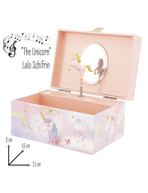 Coffre Musical Licorne Arc‑en‑Ciel – Boîte à bijoux enfant | Fame La Maison de la Danse