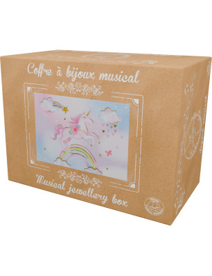 Coffre Musical Licorne Arc‑en‑Ciel – Boîte à bijoux enfant | Fame La Maison de la Danse
