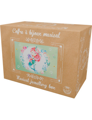 Coffre Musical Sirène & Coquillage – Boîte à bijoux enfant | Fame La Maison de la Danse
