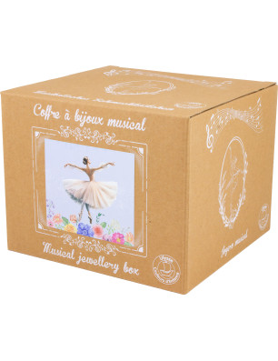Coffre Musical 2 Tiroirs Ballerine – Boîte à bijoux enfant | Fame La Maison de la Danse
