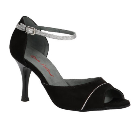 BL03 Rosso Latino – Chaussures de danse noir & argent | Talon 8 cm -  Fame La Maison de la Danse