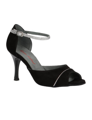 BL03 Rosso Latino – Chaussures de danse noir & argent | Talon 8 cm -  Fame La Maison de la Danse
