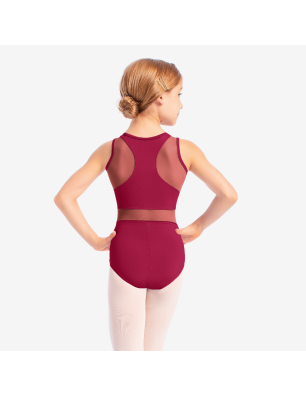 Justaucorps fille Eva SL134 – Mesh & Coutures Princesse | Só Dança - Fame La Maison de la Danse