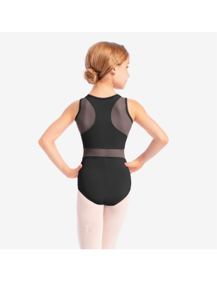 Justaucorps fille Eva SL134 – Mesh & Coutures Princesse | Só Dança - Fame La Maison de la Danse