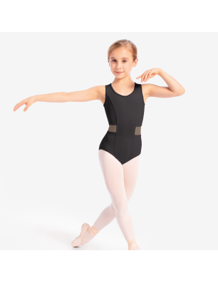 Justaucorps fille Eva SL134 – Mesh & Coutures Princesse | Só Dança - Fame La Maison de la Danse