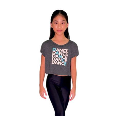 T‑shirt danse So Dança L‑2469 – Crop top moderne | Collection Dancewear - Fame La Maison de la Danse