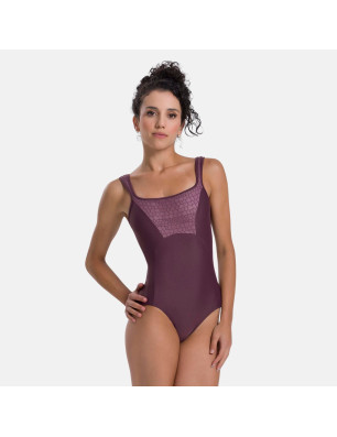 Justaucorps Michela BY66 – Deux‑tons & Mesh | Só Dança - Fame La Maison de la Danse