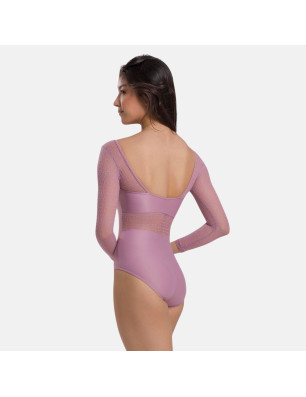 Justaucorps Aurea BY67 – Manches longues mesh & dos ouvert | Só Dança - Fame La Maison de la Danse
