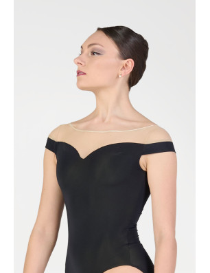 Justaucorps dos V en tulle chair – Harmony 3899 | Fame La Maison de la Danse