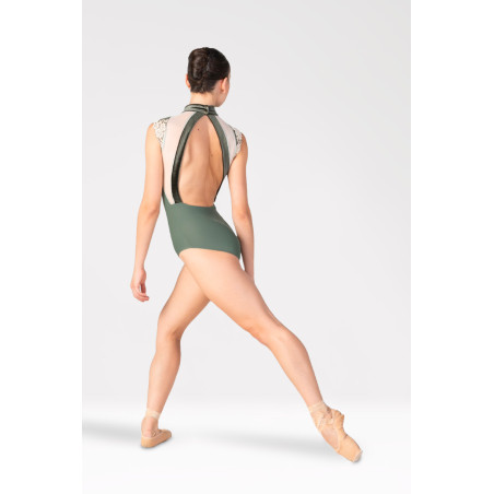 Justaucorps manches 1/4 col velours – Harmony 346 | Fame La Maison de la Danse
