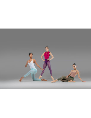 Legging Laetitia Ballet Rosa – Stretch Mesh 4‑Way | Fame la maison de la danse