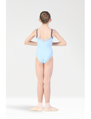 HARMONY 432 – Justaucorps Fille Bleu Velours & Résille