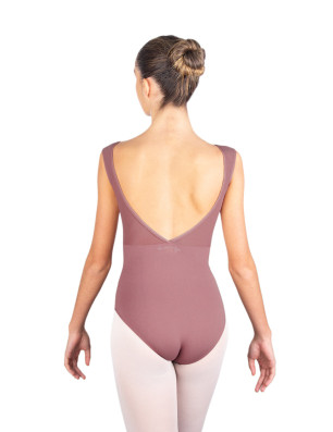 Justaucorps Caprice Ballet Rosa – Microfibre Dentelle & Dos V | Fame la maison de la danse