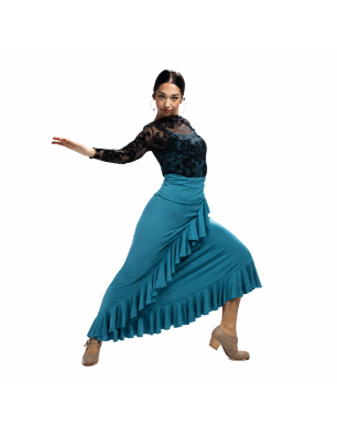 Jupe Flamenco Valoria – Volants & Stretch – Davedans