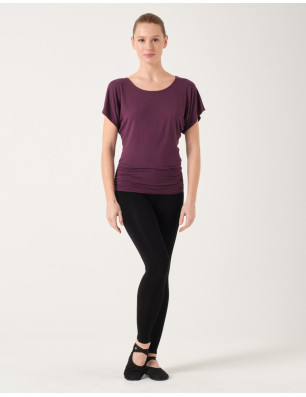 T‑shirt BANU Bambou – Fronces Ajustables | Temps Danse