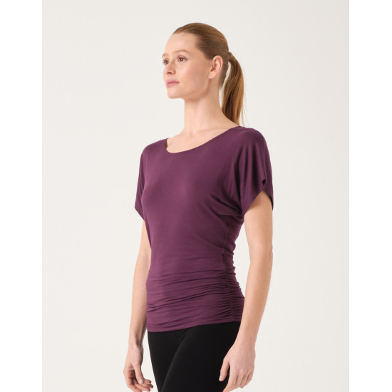 T‑shirt BANU Bambou – Fronces Ajustables | Temps Danse