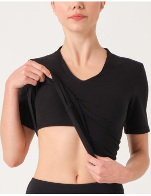 T‑shirt Yoga CANOA – Brassière Intégrée | Temps Danse