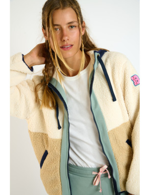 Veste bouclette beige ALIMI EAGLECREST – Banana Moon