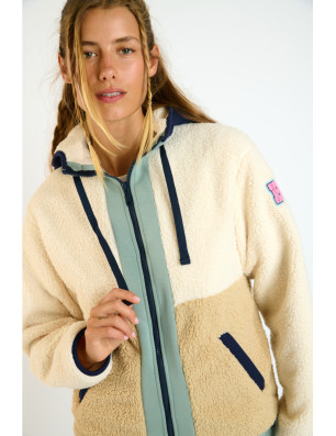 Veste bouclette beige ALIMI EAGLECREST – Banana Moon