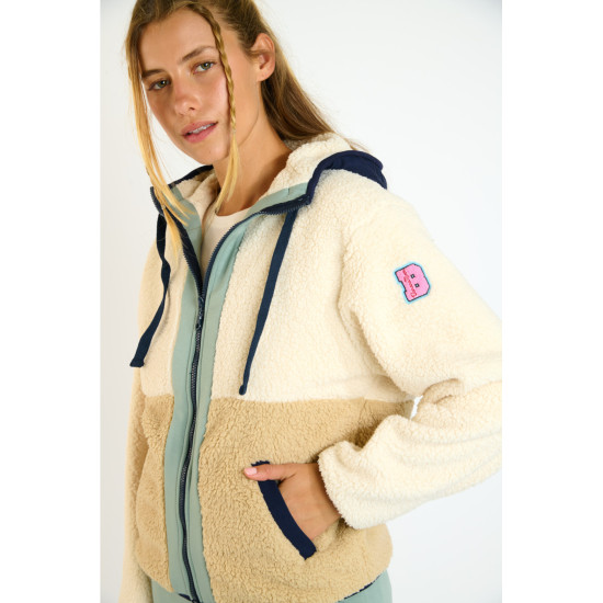 Veste bouclette beige ALIMI EAGLECREST – Banana Moon