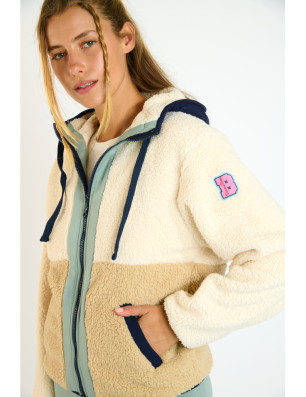 Veste bouclette beige ALIMI EAGLECREST – Banana Moon
