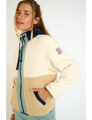 Veste bouclette beige ALIMI EAGLECREST – Banana Moon