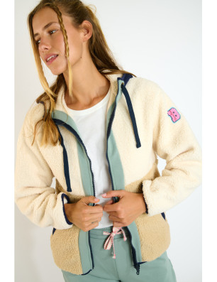 Veste bouclette beige ALIMI EAGLECREST – Banana Moon