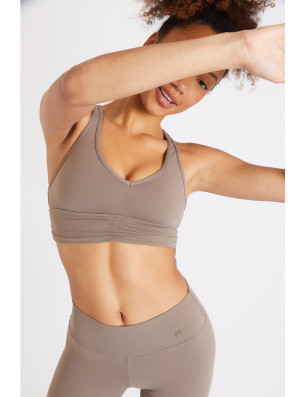 Brassière de sport taupe FLOW WELLJUMP – Banana Moon