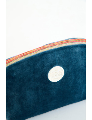 Pochette velours cobalt GRAPHITE LEYLAK – Banana Moon