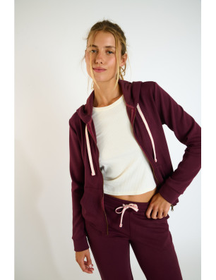 Veste zippée bordeaux RESCO BAYJOY – Banana Moon