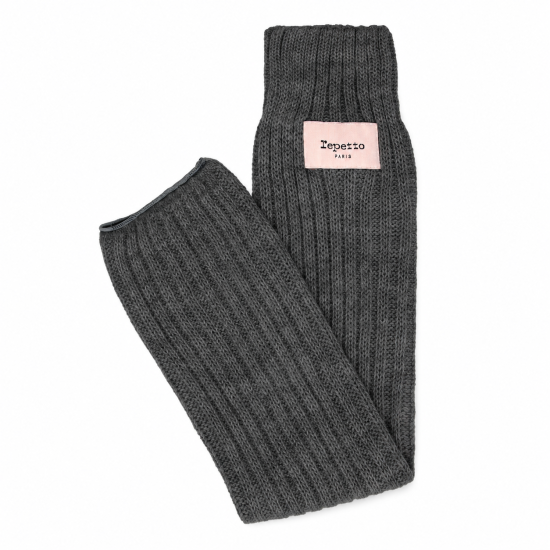 Guêtres Logo Repetto A0201 – Maille douce danse