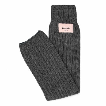 Guêtres Logo Repetto A0201 – Maille douce danse
