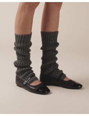 Guêtres Logo Repetto A0201 – Maille douce danse