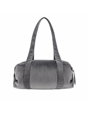 Sac Polochon Velours M Gris Graphite – Repetto B0232V