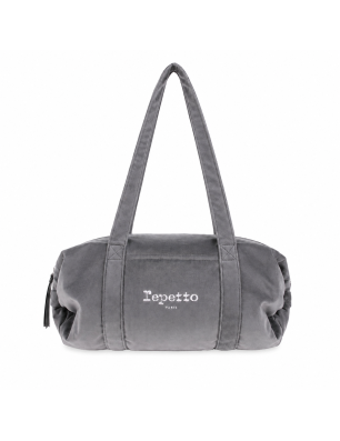 Sac Polochon Velours M Gris Graphite – Repetto B0232V