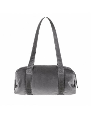 Sac Polochon Velours L Gris Graphite – Repetto B0233V