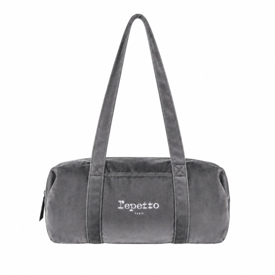 Sac Polochon Velours L Gris Graphite – Repetto B0233V
