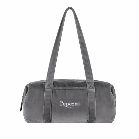 Sac Polochon Velours L Gris Graphite – Repetto B0233V