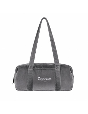 Sac Polochon Velours L Gris Graphite – Repetto B0233V