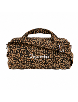 Moyen Polochon bandoulière Marron Léopard – Repetto B0390TL