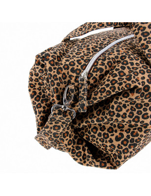 Moyen Polochon bandoulière Marron Léopard – Repetto B0390TL